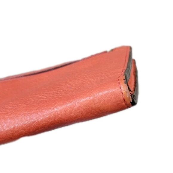 Coach Orange Leather Wristlet Wallet - Women's Designer Handbag with Strap - Picture 5 of 13